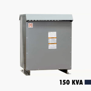 Transformador seco de 150KVA, relacion 480V/(208-120)V Nema 3R.